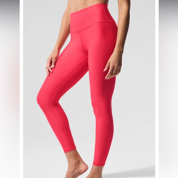 NWT Alo 7/8 High Waist Airlift Legging, Hot Coral, Size Small - Picture 5 of 7